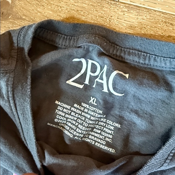 Tupac Kids Graphic Tee - Charcoal - Picture 2 of 2